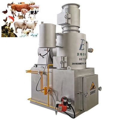 Incinérateur pour animaux de compagnie Machine de crémation sans fumée avec une capacité personnalisée de 10 à 500 kg/heure