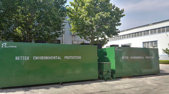 Système de traitement des eaux usées industrielles compact à moteur MBR 2-450 t/jour pour abattoir