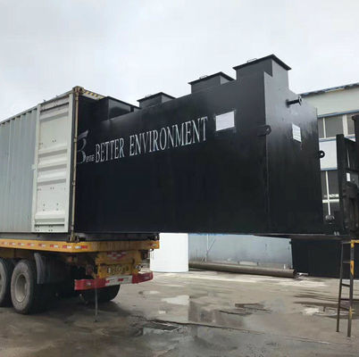 Conception d'une usine de traitement des eaux usées souterraine submergée MBR