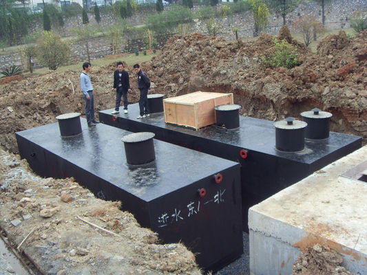 Conception d'une usine de traitement des eaux usées souterraine submergée MBR