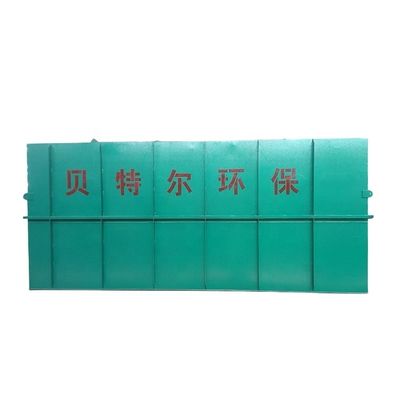 Dispositif de traitement des eaux usées domestiques rectangulaire pour l'hôpital Poids 1000 kg MBR intégré