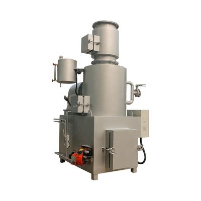 Incinérateur de déchets sur mesure avec deux chambres de combustion et purification des gaz d'échappement