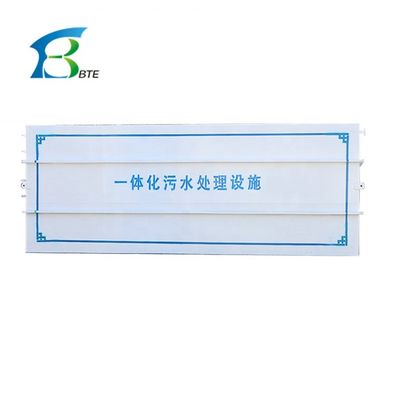 Installation de traitement des eaux usées en acier inoxydable/FRP 10*8cm pour résidentiel et agricole