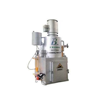 Machine d'incinération de déchets résidentiels sans fumée de 750 L/h