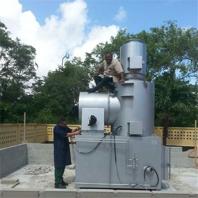 2300 kg Poids 10-500 kg/h Incinérateur sans fumée pour machines d'élimination des déchets hospitaliers