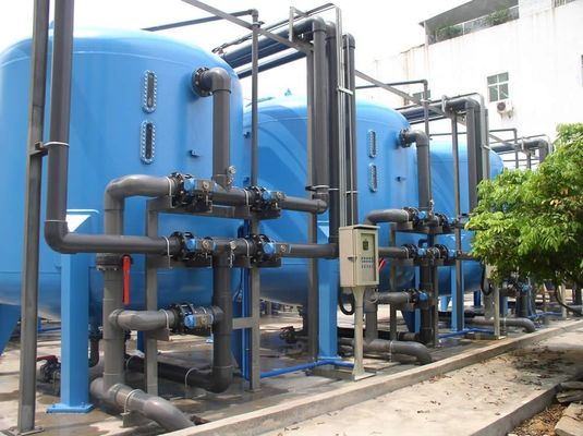 Réservoir de filtration de l'eau au charbon actif PLC pour équipement de purification de l'eau