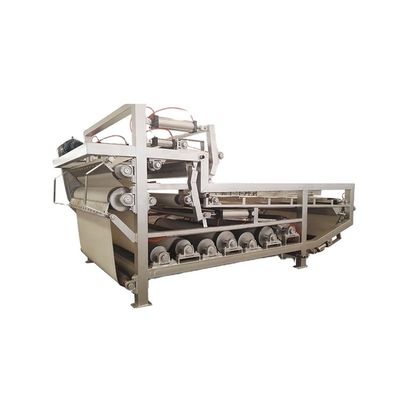 Presses à filtrage à bande de traitement de déshydratation des boues en acier inoxydable/en acier au carbone