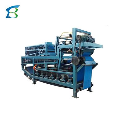 Presses à filtrage à bande de traitement de déshydratation des boues en acier inoxydable/en acier au carbone