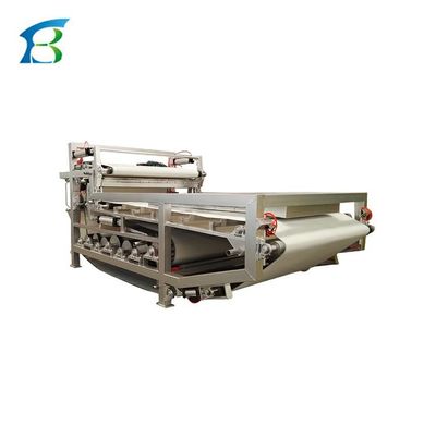 Presses à filtrage à bande de traitement de déshydratation des boues en acier inoxydable/en acier au carbone