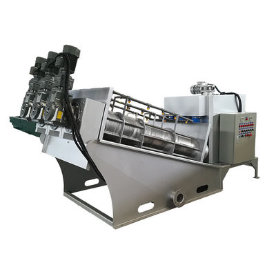 0.65kw presse à vis Volute Machine de déshydratation de boues de boues pour l'ingénierie municipale
