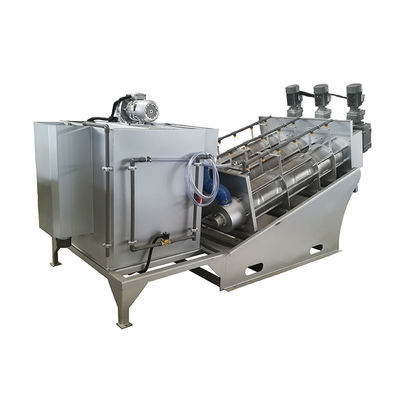 0.65kw presse à vis Volute Machine de déshydratation de boues de boues pour l'ingénierie municipale