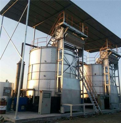 Machine de traitement du fumier de poulet de 8 à 12 m3 de capacité pour la production d'engrais