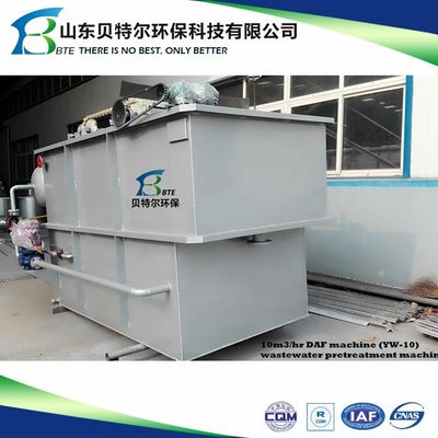 Petite unité DAF pour usine de traitement des eaux usées pétrolières 5-10 m3/heure 304 acier inoxydable