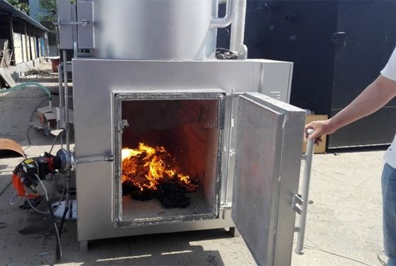 Incinérateur de la centrale de recyclage des crématoires en plastique de 2 à 13 tonnes avec brûleur d'huile diesel à gaz